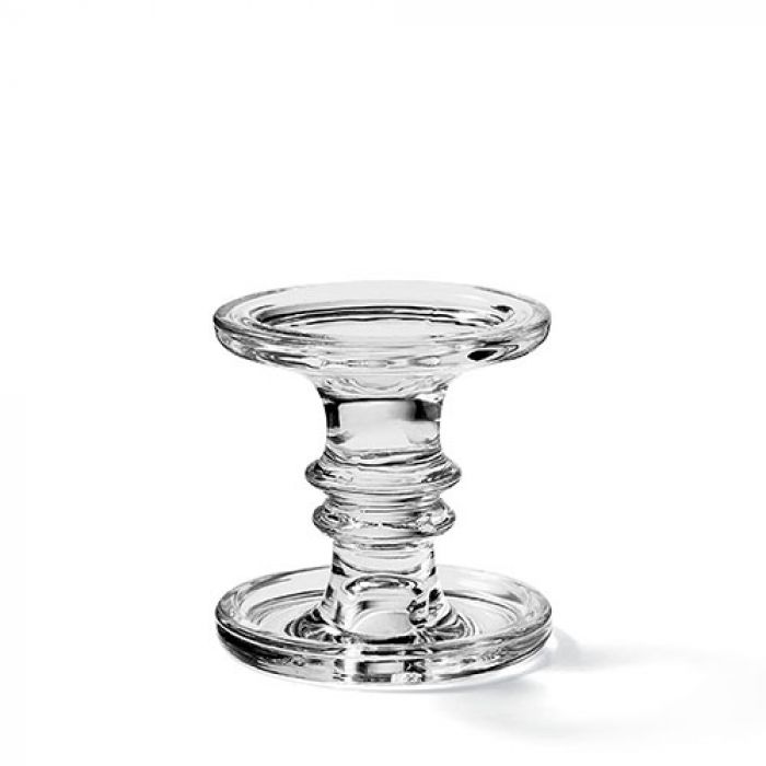 Ambiente Kaarsenhouder - Grijs - Glas - Ø 11 cm
