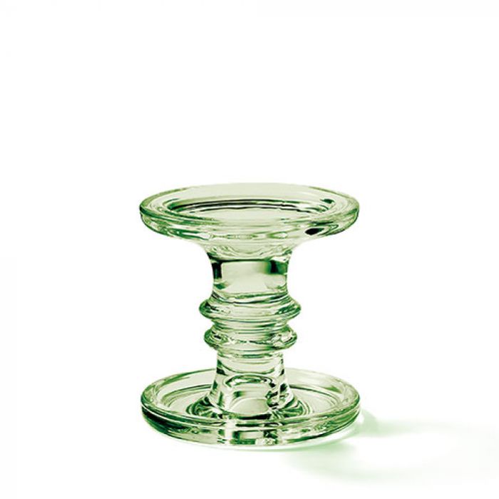 Ambiente Kaarsenhouder - Groen - Glas - Ø 11 cm