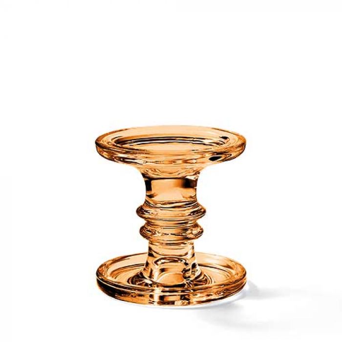 Ambiente Kaarsenhouder - Lichtbruin - Glas - Ø 11 cm