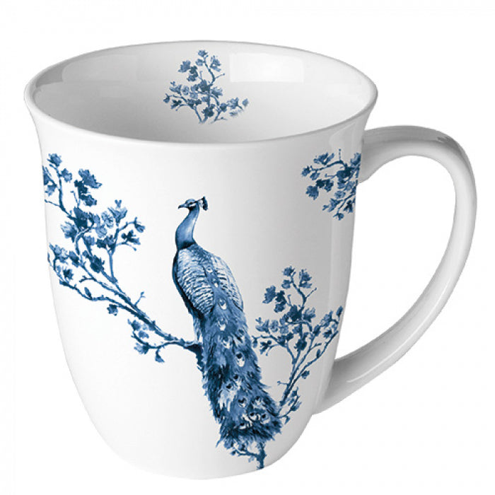 Ambiente Royal Peacock Beker - Fine Bone China - 400 ml