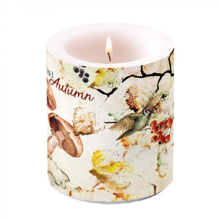 Ambiente Wonderful Autumn Kaars - Medium - Paraffine - Ø 10 cm