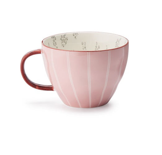 ChaCult Line Beker - Roze - New Bone China - 300 ml