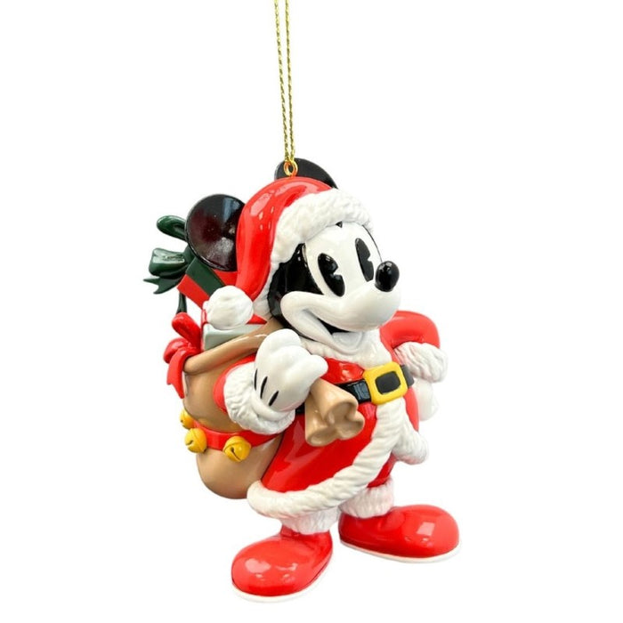 Disney Ornament Mickey Vintage Santa