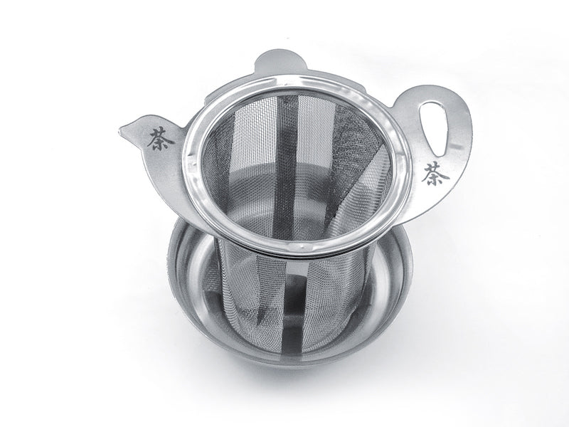 ChaCult Teapot Theezeef Inclusief Lekbakje - RVS - Ø 5 cm