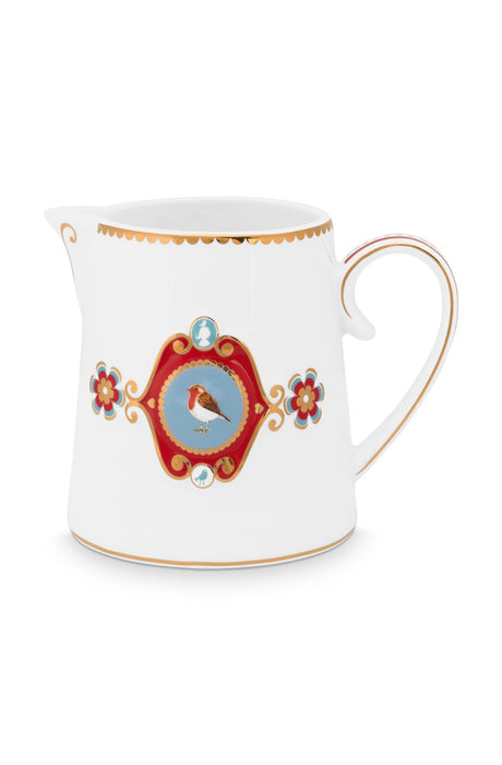 Pip Studio Love Birds Medallion White Melkkannetje - Porselein - 270 ml