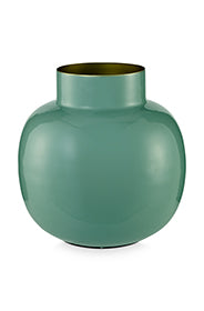Pip Studio Ronde Vaas - Groen - Metaal - 25 cm