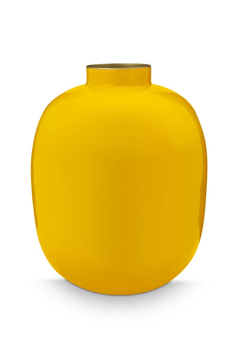 Pip Studio Vaas - Yellow - Metaal - 32 cm