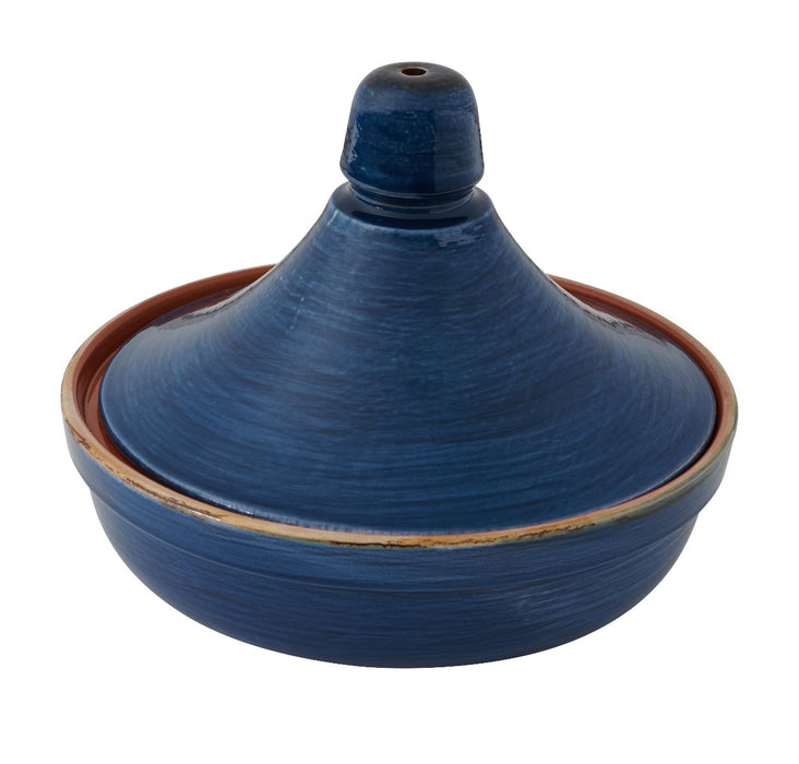 Brandani Tajine - Blauw - Aardewerk - Ø 26 cm