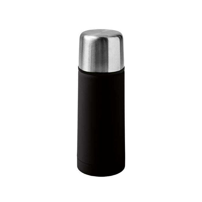 Brandani Thermosfles - Zwart - RVS/Rubber - 350 ml