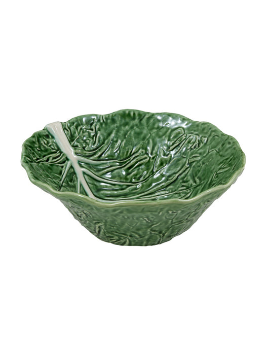 Bordallo Pinheiro Natural Couve Schaal - Koolblad - Groen - Aardewerk - Ø 29 cm