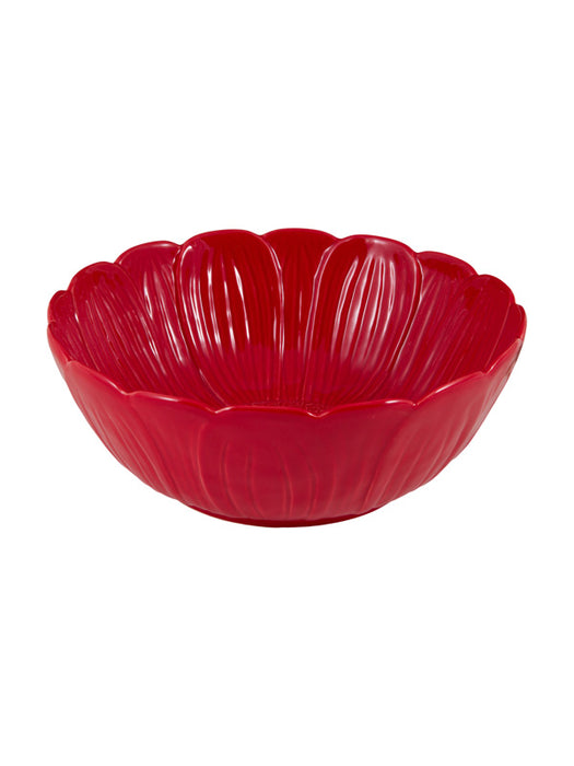 Bordallo Pinheiro Nenúfar Schaal - Waterlelie - Rood - Aardewerk - Ø 24,7 cm