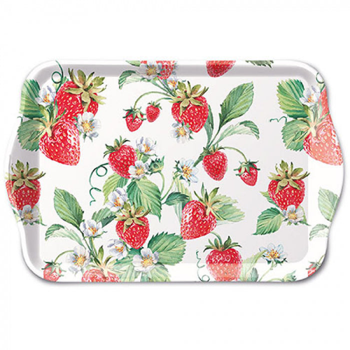 Ambiente Garden Strawberries Dienblad - Melamine - 13 cm x 21 cm