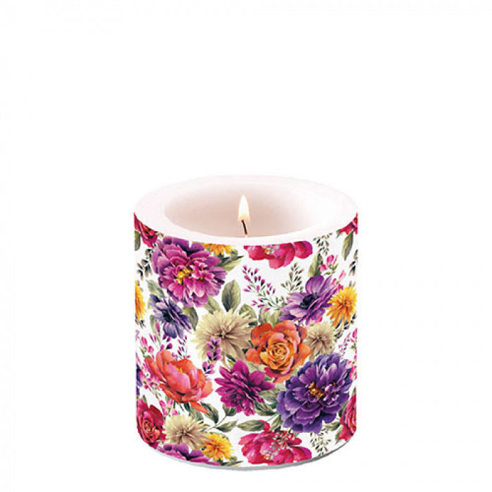 Ambiente Anne White Kaars - Klein - Paraffine - Ø 9 cm