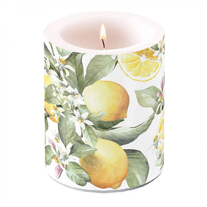 Ambiente Limoni Kaars - Groot - Paraffine - Ø 10 cm