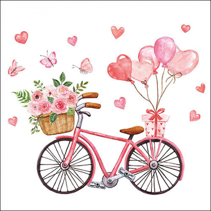 Ambiente Bike of Love Servetten - 33 cm x 33 cm