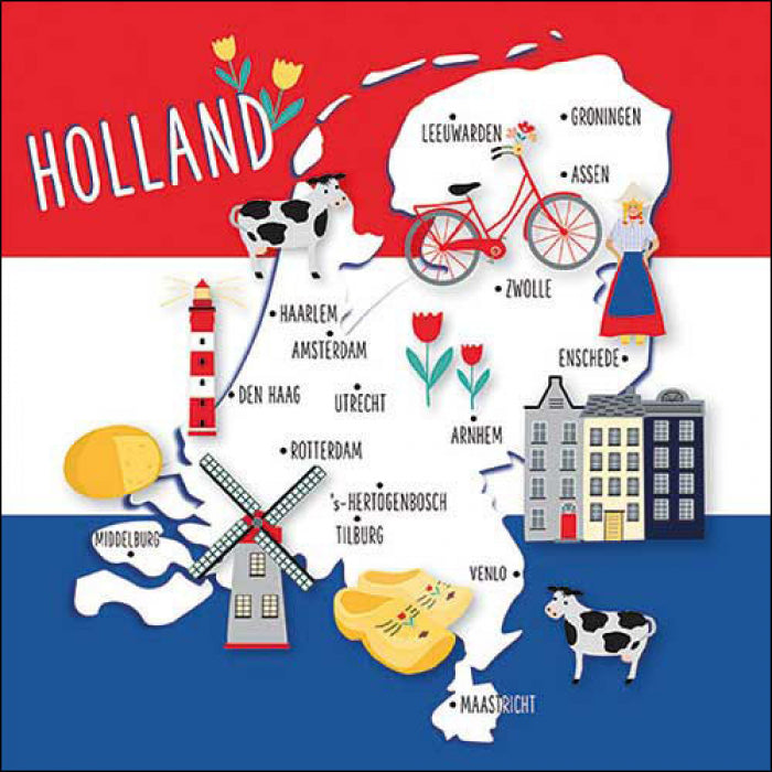 Ambiente Holland Glory Servetten - 33 cm x 33 cm