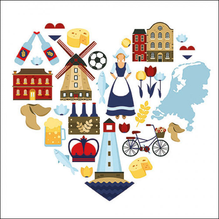 Ambiente Holland Landmarks Servetten - 33 cm x 33 cm