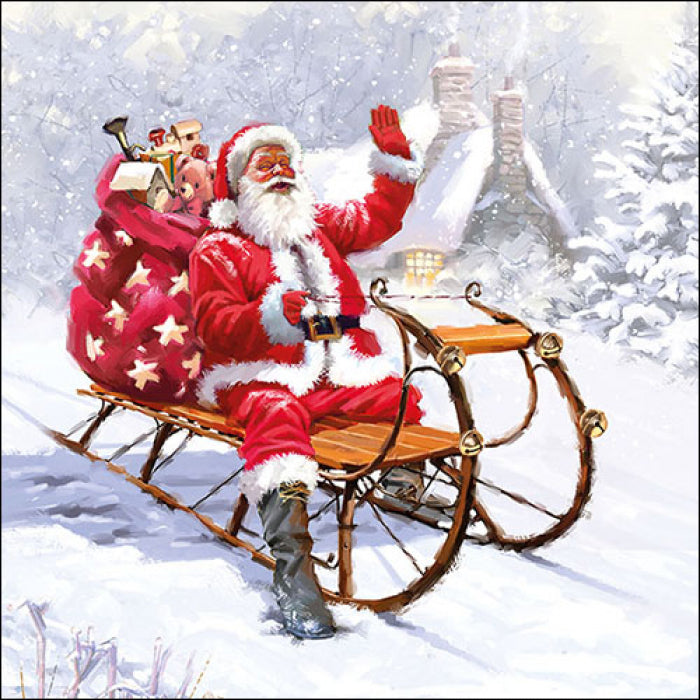 Ambiente Santa on Sledge Servetten - 33 cm x 33 cm