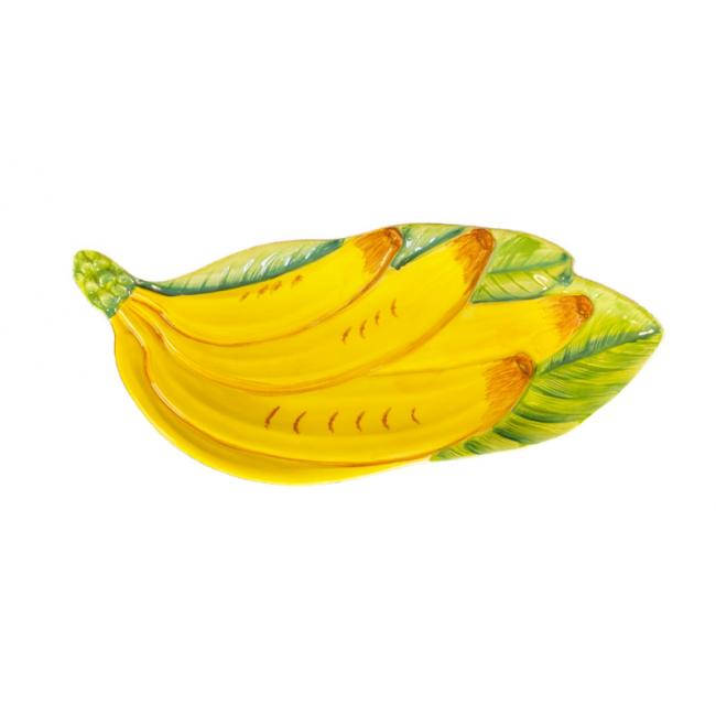 Piccobella Schaaltje - Banaan - Keramiek - 28 cm x 11,5 cm