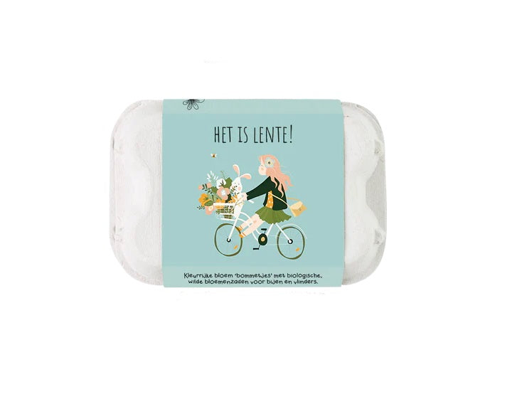 Blossombs Giftbox Eierdoos met 6 Bloembommetjes - Het is Lente