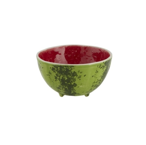 Bordallo Pinheiro Melancia Schaaltje - Groen/Rood - Ø 13,5 cm - Aardewerk