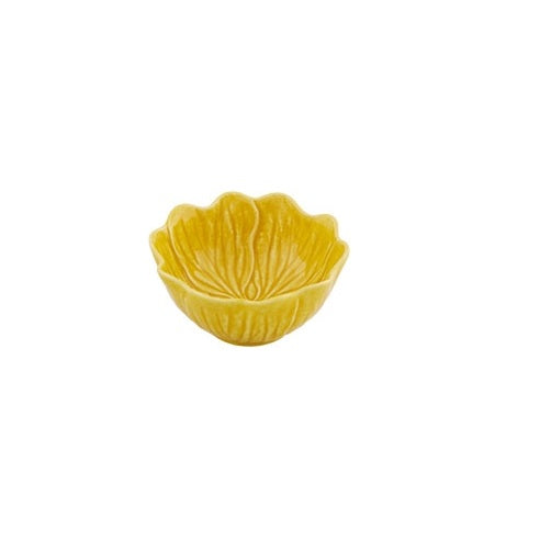 Bordallo Pinheiro Flora Schaaltje - Geel - Aardewerk - Ø 12,4 cm