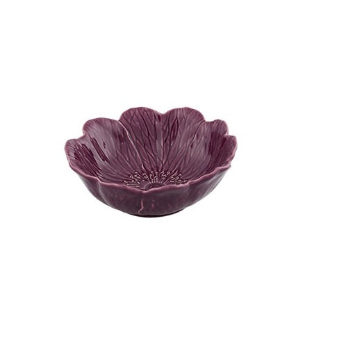 Bordallo Pinheiro Flora Schaaltje - Paars - Aardewerk - 17,1 cm x 17 cm