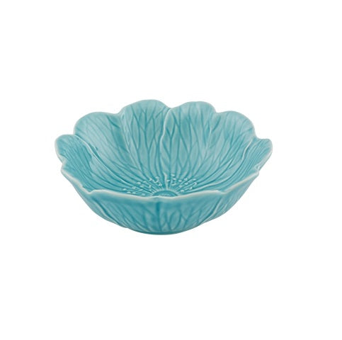 Bordallo Pinheiro Flora Schaaltje - Blauw - Aardewerk - 17,1 cm x 17 cm