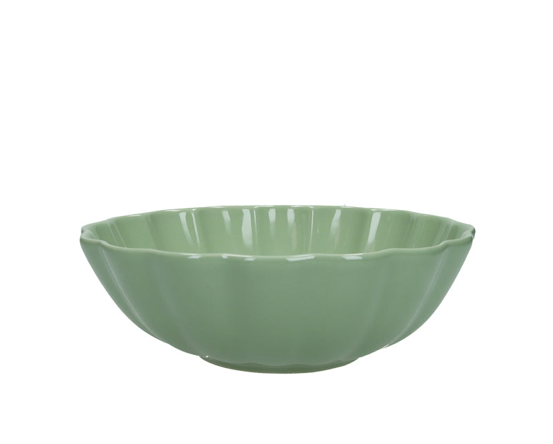Brandani Calipso Schaal - Lichtgroen - Aardewerk - Ø 23 cm