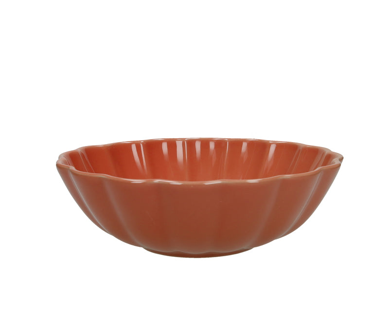 Brandani Calipso Schaal - Oranje - Aardewerk - Ø 23 cm