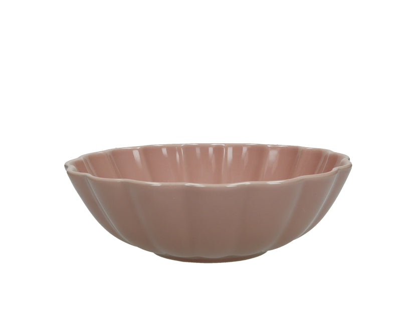 Brandani Calipso Schaal - Roze - Aardewerk - Ø 23 cm