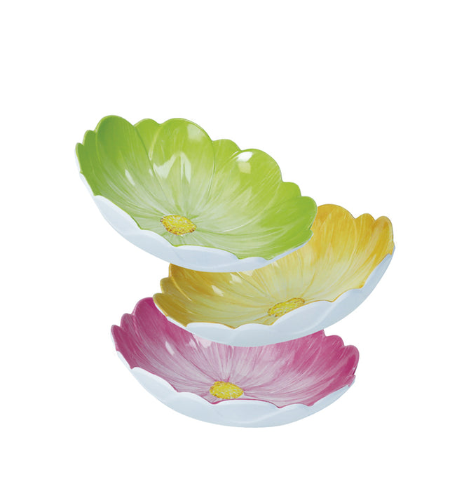 Brandani Fiore Schaaltje - Roze - Melamine - Ø 16,5 cm