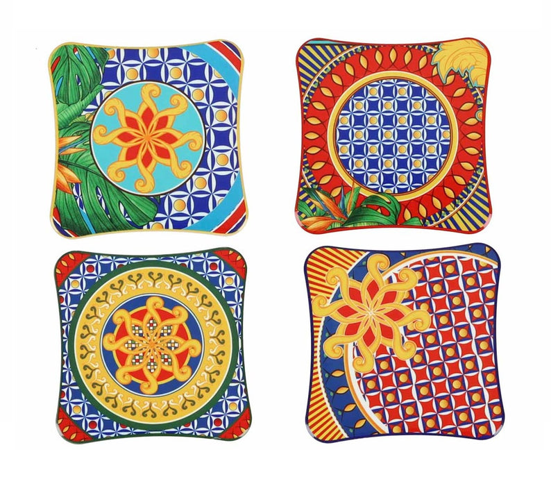 Brandani Miami Onderzetter - Set van 4 - 10,5 cm x 10,5 cm