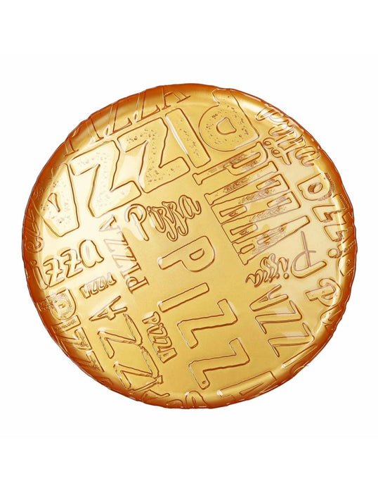 Brandani Pizzabord - Okergeel - Glas - Ø 34 cm