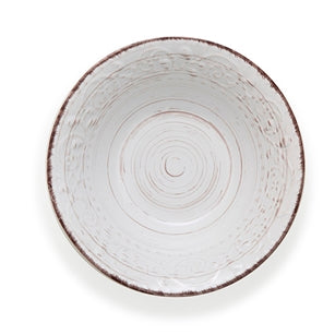 Brandani Serendipity Bianco Schaal - Wit - Aardewerk - Ø 24 cm