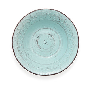 Brandani Serendipity Turchese Schaal - Turquoise - Aardewerk - Ø 24 cm