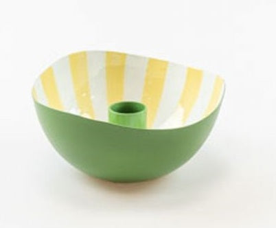 Branded By Hava Kandelaar - Groen/Vanille - IJzer - Ø 12 cm
