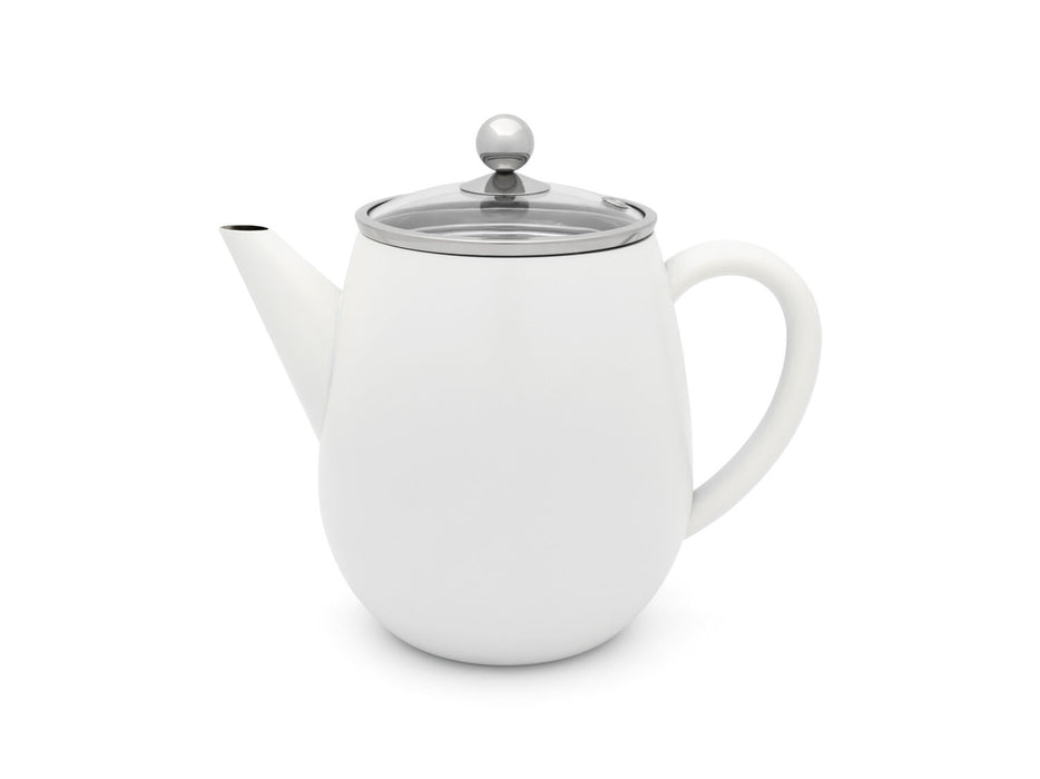 Bredemeijer Duet® Eva Theepot - Wit - 1,1 ltr.