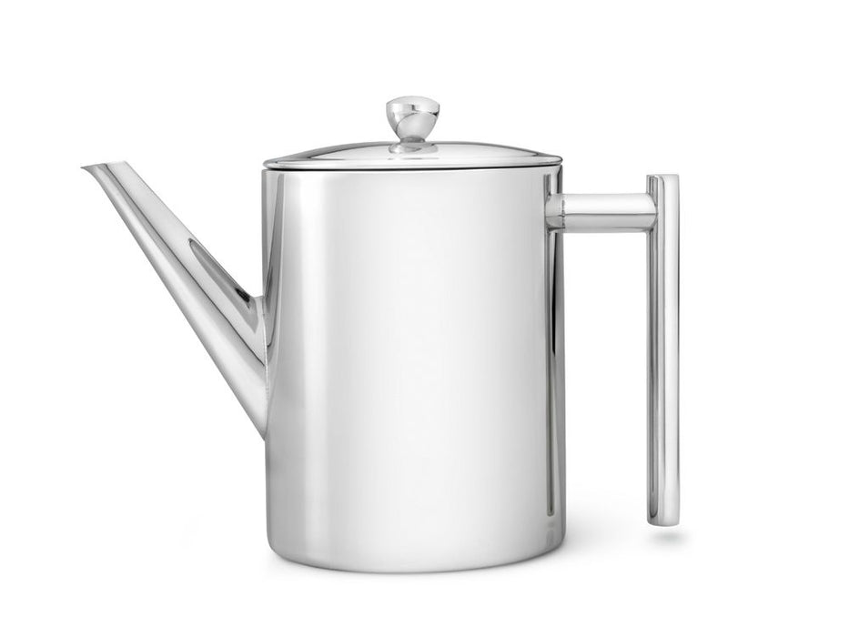 Bredemeijer Minuet® Cylindre Theepot - Glanzend Zilverkleurig - 1,2 ltr.