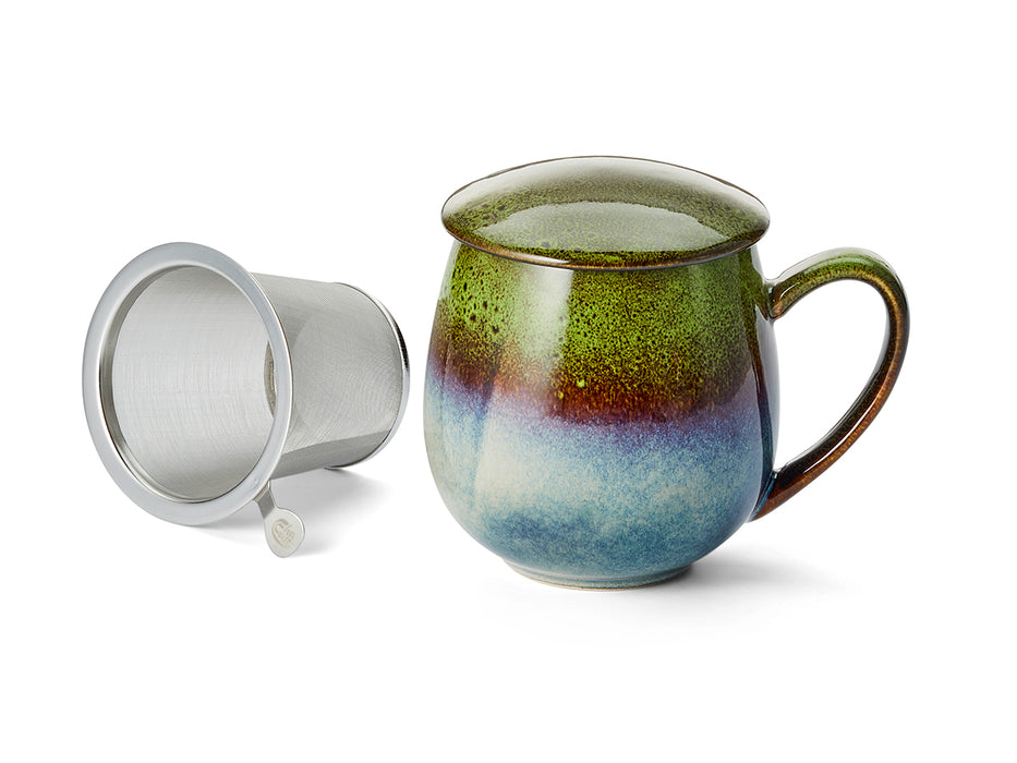 ChaCult Saara Beker - Aardewerk - Lichtgroen - 350 ml