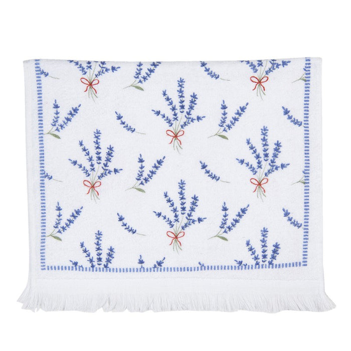 Clayre & Eef Gastendoekje - Lavendel - 100% Katoen - 40 cm x 66 cm