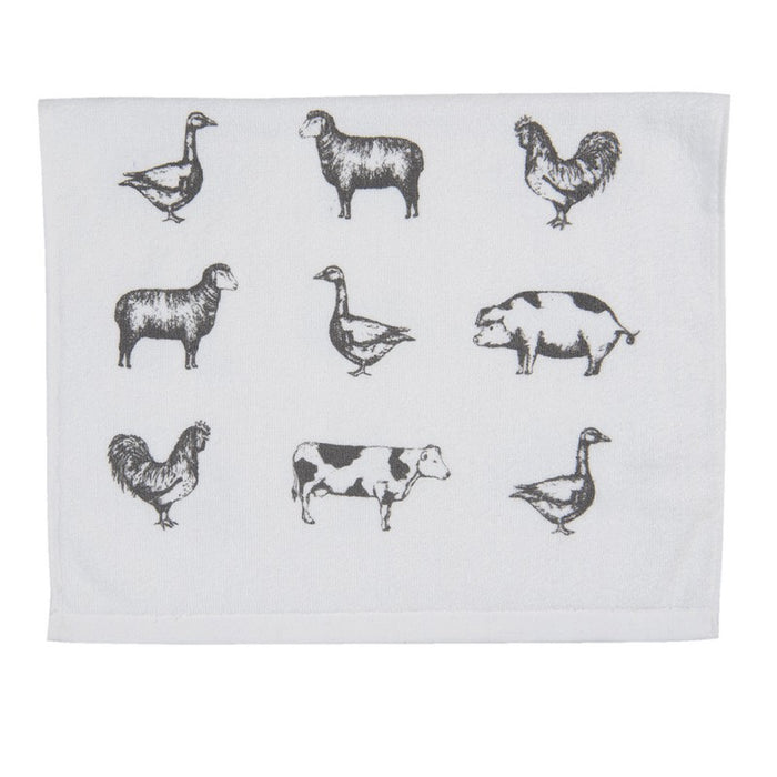 Clayre & Eef Gastendoekje - Dieren - 100% Katoen - 40 cm x 66 cm
