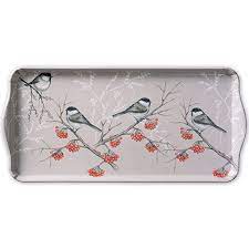 Ambiente Bird On Branch Grey Dienblad - Melamine - 37 cm x 17 cm