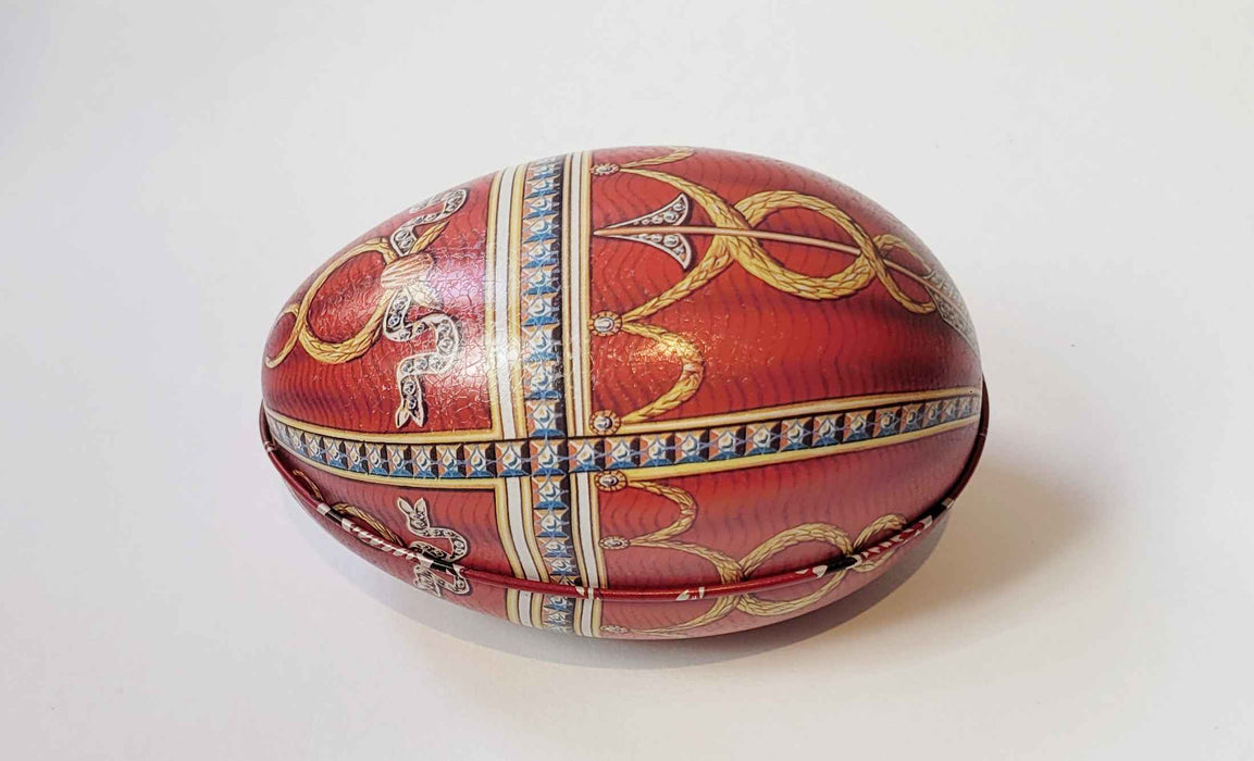 Fabergé Ei Heritage Blikje - Rood - Metaal - 11 cm x 6,9 cm x 7,1 cm