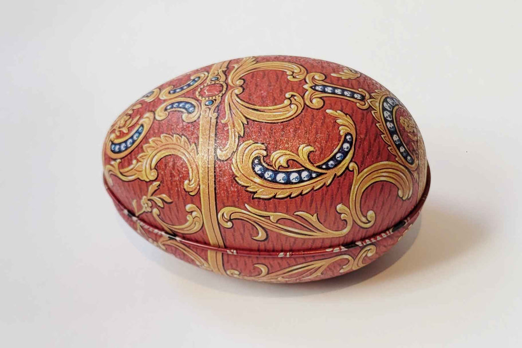 Fabergé Ei Heritage Blikje - Rood - Metaal - 11 cm x 6,9 cm x 7,1 cm