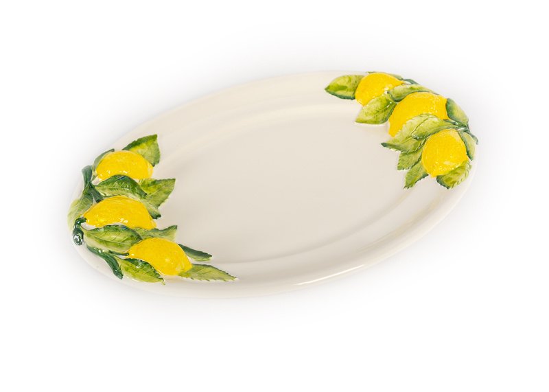 Piccobella Schaal - Citroenen - Keramiek - 38 cm x 26 cm
