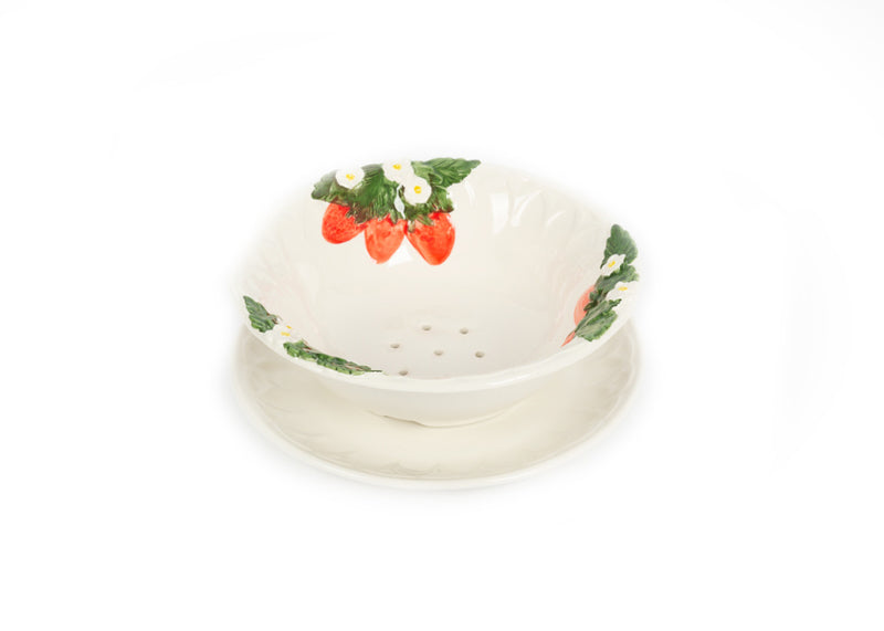 Piccobella Fruittest - Aardbei - Wit - Keramiek - Ø 16 cm