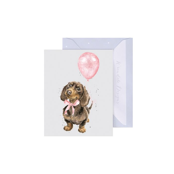 Wrendale Designs Girl Sausage Kaartje