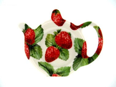 Geharo Theetip - Aardbei - Melamine - 13 cm x 13 cm