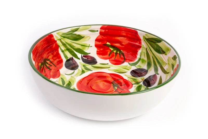 Piccobella Schaal - Olijf/Tomaat - Keramiek - Ø 28 cm